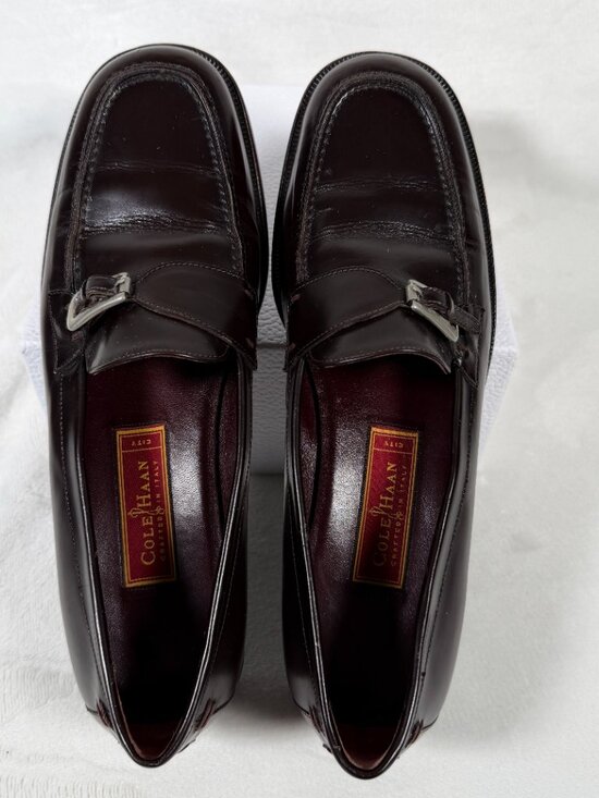 Cole Haan City Loafers Men Size 8.5 B Brown Dress Shoes Made in Brazil F6499 VTG main image 8